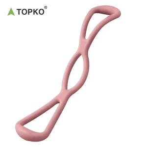 TOPKO In Stock faixa elástica de tensão TPR para exercícios de ginástica faixa de tensão em formato de 8