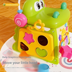 Jouets éducatifs précoces BJQ pour bébé, crocodile multifonctionnel, polyèdre, tambour à sept faces, machine à histoires Xube pour jouet pour bébé - Product Image 4