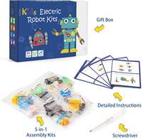 Kit de Robot DIY para Niños de 4 a 6 Años, Juguetes Educativos STEM de Ciencia e Ingeniería, Plástico, Sin Baterías