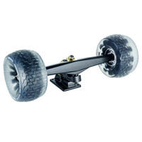 Kit DIY de skateboard électrique Flipsky T3 avec trucks Kingpin de 12 pouces + moteur 6374 + roues Cloud + poulie de moteur 15T/16T + planche en bambou