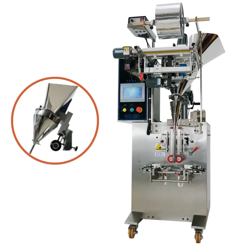 Vertical 1-100g Chemical Masala Cumin Chilli Moringa Rotary Auger Powder Weighing Sealing Filling Sachet Packing Machine