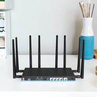 Router Empresarial 5G con ESIM Integrado y Ranura para DOS SIM, Router CPE WIFI6, Router 4G LTE de Doble SIM para Transmisión en Vivo/Hogar, Router Wifi Openwrt 5G