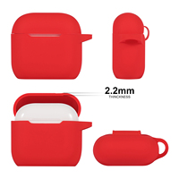Vente en gros d'usine, étui pour AirPods 4e génération, coque en silicone souple, protection intégrale, compatible avec les derniers AirPods 4, 3, 2, 1
