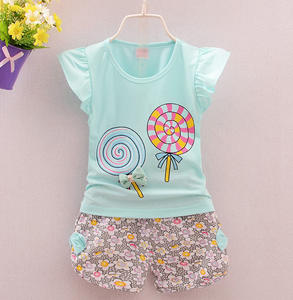 Conjuntos de Ropa para Niñas WEN, Camisetas y Pantalones Cortos, Conjuntos de Ropa de Verano para Niñas Pequeñas - Product Image 2