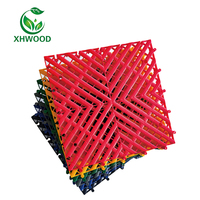 Dalles de sol modulaires à emboîtement pour garage, imperméables et robustes, dalles de sol pour terrain de basket, dalles de sol à emboîtement