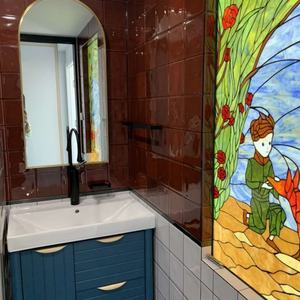 Vitrail massif de style Tiffany pour l'éclairage des portes et des fenêtres à des fins décoratives - Product Image 2