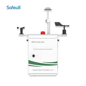 Moniteur de qualité de l'<span class=keywords><strong>air</strong></span> Safewill AQMS PM2.5 PM10 TSP Bruit Vitesse du vent Direction du vent IP54 Alimenté par énergie solaire Micro-test environnemental - Product Image 3