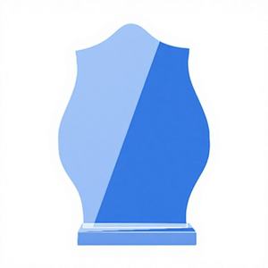 Trofeo Acrílico Duradero Elite Shield, Grabado, Elegante y Transparente, Premio para Reconocimiento Corporativo, Deportivo y Académico, Venta al Por Mayor - Product Image 1