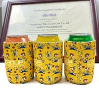 Porte-bouteille en néoprène de 5 mm d'épaisseur, surpiqué avec fond en caoutchouc, porte-bouteille personnalisé pour bière, logo personnalisé