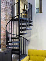Escalier suspendu épuré avec structure en acier anthracite, marches en chêne clair, design ouvert pour villas, maisons duplex, appartements et bureaux