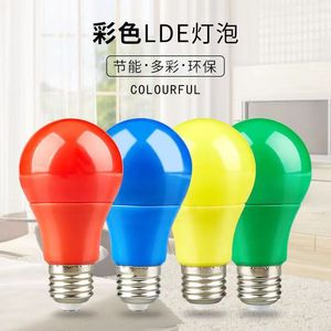 หลอดไฟ LED สีสันสดใส A60 โคมไฟพีซี AC 85-265V IP55 ไฟตกแต่งกลางแจ้งเอฟเฟกต์พิเศษ - Product Image 1