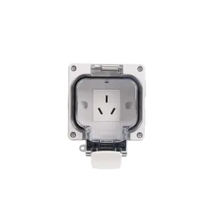 15A 16A South Africa Electric Outlet Waterproof 2 pin Switch electrical Socket