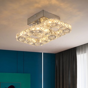 14W Dreifarbige Wechselbare Aufputz-Kristall-Deckenleuchte für Flure - Product Image 1