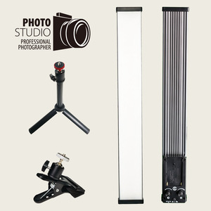 LumiWAND portable 40W LED bicolore haute luminosité, miroir cosmétique de maquillage, <span class=keywords><strong>lumière</strong></span> de remplissage, alimenté par batterie pour la vidéo, pour les artistes - Product Image 3