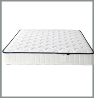 Matelas hybride à ressorts ensachés silencieux 21 cm, mousse à mémoire de forme gel moyennement souple, sur mesure pour lit King ou Queen