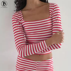 Completo Set Loungewear Donna Y2K Primavera 2026 con Logo Personalizzato, Top a Maniche Lunghe a <span class=keywords><strong>Pois</strong></span> e Shorts Coordinati con Fascia per Capelli - Edizione San Valentino - Product Image 5