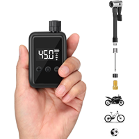 Mini pompe à vélo électrique portable, gonfleur d'air sans fil ABS, affichage numérique LCD, 110 PSI pour vélos, motos, emballé dans une boîte