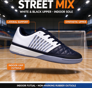 <span class=keywords><strong>Scarpe</strong></span> <span class=keywords><strong>da</strong></span> <span class=keywords><strong>Calcetto</strong></span> Unisex <span class=keywords><strong>per</strong></span> Interni, Suola Piatta in Gomma Antiscivolo, Tomaia in Pelle Sintetica Trapuntata, Scarpini Professionali <span class=keywords><strong>per</strong></span> Tutte le Stagioni - Product Image 2