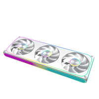 Módulo de Ventilador ARGB Unificado AntarcChill Premium de 360 mm, Doble Bucle de Luz, Ventiladores de 12 cm Interconectados para Chasis de PC de Lujo