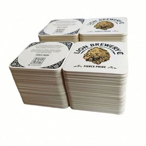 Manufacture Custom Printed Logo Round <b>Paper</b> <b>Coasters</b> Cheap Irregular Design for Drinking Promotional Item - Product Image 4