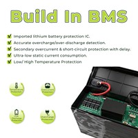 Baterai Lithium LiFePO4 12V 20Ah, Pengganti Baterai Siklus Dalam 256Wh untuk 12V 18Ah 20Ah 22Ah AGM SLA, Dilengkapi BMS Pintar Terintegrasi