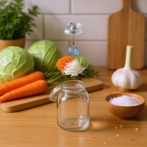 Fermentation Weights Set Of 4 For Glass <b>Jars</b> <b>Pickling</b> Fermenting Vegetables - Product Image 3