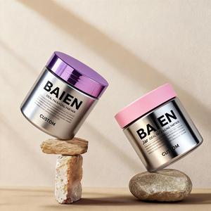 Pots cosmétiques transparents en PS/PET de 50 ml, 80 ml, 100 ml, 120 ml, 150 ml, 200 ml, 250 ml, 500 ml, 8 oz, pour crème et gommage corporel, avec couvercles noirs - Product Image 6