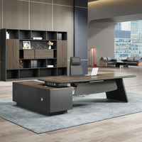 Bureau de direction de luxe en forme de L pour PDG moderne