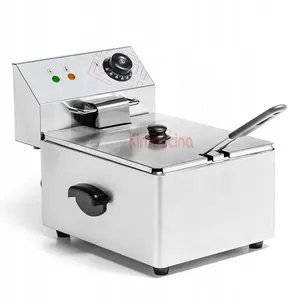 Electric Commercial Tabletop Deep Fryer Commercial Chicken Fryer Machine For Kitchen Restaurant With Handle