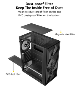 SAMA 3509 Tempered Glass bảng điều chỉnh máy tính giữa tháp ATX <span class=keywords><strong>PC</strong></span> chơi Game trường hợp tủ với bản lề mở <span class=keywords><strong>c</strong></span>ửa - Product Image 3