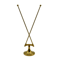 Support de drapeau de bureau en acier inoxydable décoratif personnalisé, base métallique pour drapeaux du Moyen-Orient