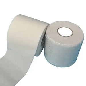 Rouleau de papier toilette pour salle de bain Pâte de bois vierge Papier toilette 2 plis Rouleau de papier imprimé personnalisé pour toilette