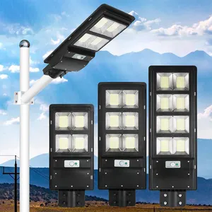 Solar_street_light_300w HOMBO Intelligent Streetlight Remote Control ABS 200w 300w 400w All In 1 Outdoor Solar LED Street Light