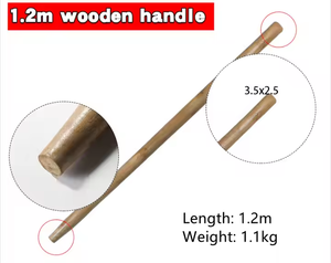 จอบเกษตรด้ามไม้ DIY - เครื่องมือพรวนดินแบบใช้มือสำหรับงานขุดปลูกพืชสวน - Product Image 6