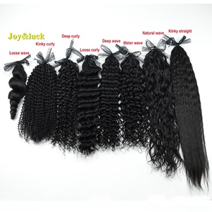 Extensions de cheveux humains vierges non traités à 100 %, bouclés en profondeur, à micro-anneaux, invisibles, en couches, pour la vente en gros - Product Image 2