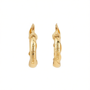Boucles d'oreilles Huggie Ciayia-Legacy plaquées or, alliage, style classique, bijoux de mode unisexe - Product Image 1