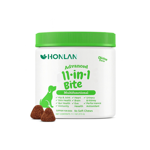 11-en-1 Probiotic Bites : Complément alimentaire personnalisé pour chiens seniors, formule multivitaminée 11-en-1, friandise à mâcher douce et nutritive avancée - Product Image 1