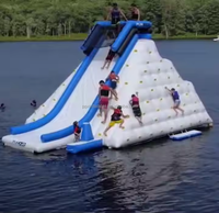 Glissière gonflable d'iceberg d'eau d'escalade d'océan d'escalade de mur d'escalade de montagne d'Aqua Park pour des enfants adultes