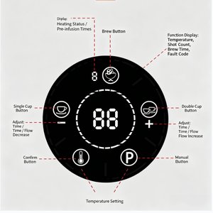 Machine à café expresso commerciale haut de gamme en promotion – Machine à café semi-<span class=keywords><strong>automatique</strong></span> à groupe saturé - Product Image 5