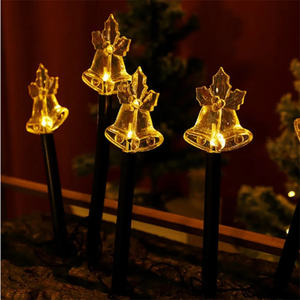 Lampe solaire à LED pour bonhomme de neige Lampes de Noël pour chemin de pelouse de jardin Lampes solaires pour bonhomme de neige d'extérieur, - Product Image 5