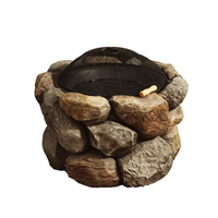 Ventes chaudes - Brasero à bois en pierre artificielle - Décoration de jardin extérieure écologique avec couleur personnalisée