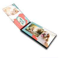 Cartes de vœux personnalisées 7 pouces, prix d'usine bon marché, brochures vidéo Lcd