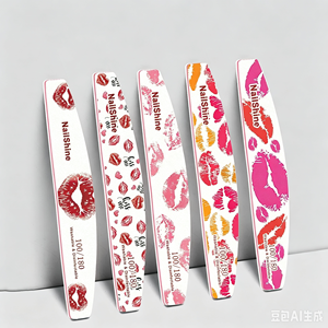 <span class=keywords><strong>Lima</strong></span> <span class=keywords><strong>de</strong></span> <span class=keywords><strong>Uñas</strong></span> Rosa Crema <span class=keywords><strong>Blanca</strong></span> Duradera <span class=keywords><strong>de</strong></span> Papel 100/180 con Puntas Rojas en Forma <span class=keywords><strong>de</strong></span> Media Luna - Product Image 6
