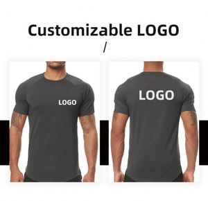Design Wholesale Tee Classic Men Tshirt Round Neck T Shirt Custom Print logo Black Plain Organic Cotton T-shirt for Men - Product Image 6