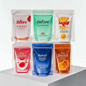 Pochettes réutilisables pour boissons debout avec logo personnalisable 100ml 200ml 250ml Barre en plastique Flacons de liqueur congelée Gelée de chewing-gum pour aliments pour animaux de compagnie - Product Image 4