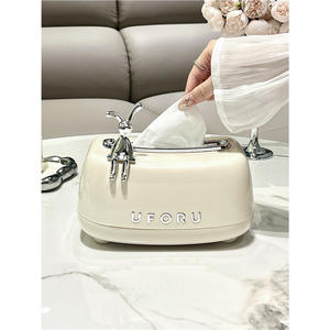 Caja de pañuelos Uforu, organizador de plástico de lujo estándar para uso en el coche y el hogar - Product Image 3