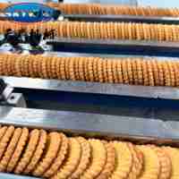 Machine automatique de fabrication de biscuits sandwich, machine industrielle de fabrication de biscuits sandwich, machine à snacks