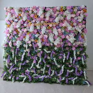 Gran oferta, nuevo diseño, enrollable, cortina <span class=keywords><strong>de</strong></span> pared <span class=keywords><strong>de</strong></span> flores, telón <span class=keywords><strong>de</strong></span> fondo, decoración <span class=keywords><strong>de</strong></span> <span class=keywords><strong>casa</strong></span>, pared <span class=keywords><strong>de</strong></span> flores artificiales - Product Image 3