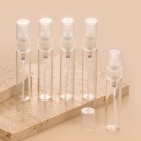 Flacon compte-gouttes cylindrique en verre gradué de 5 ml/10 ml avec bouchon à vis, tête de pulvérisation en plastique sérigraphiée pour distribution de parfum, flacon de liquide