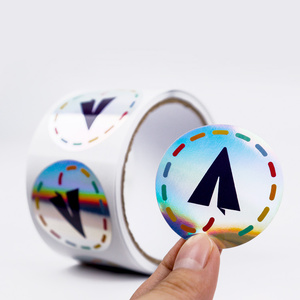 Custom Roll Waterproof <strong>Vinyl</strong> <strong>Adhesive</strong> Food Product Label Gold Foil Printing Round Logo <strong>Stickers</strong> - Product Image 4